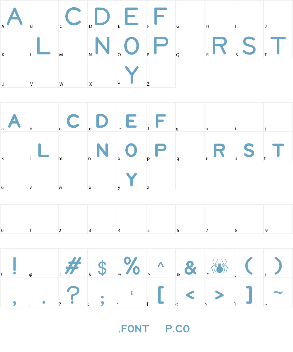 NASA CONSOLE Font Character